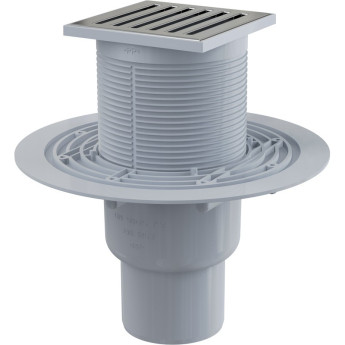 Сливной трап ALCAPLAST APV203 105х105/50/75, подводка – прямая